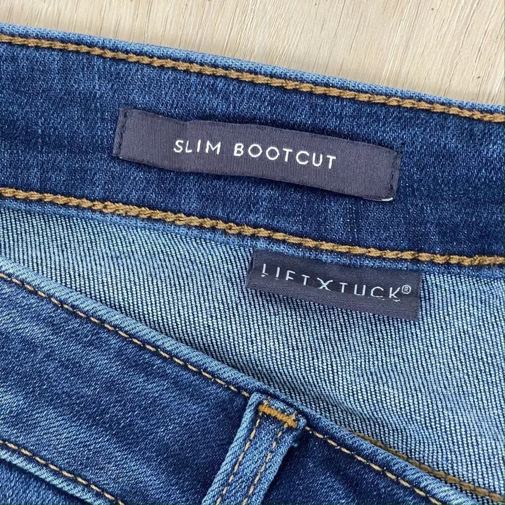 NEW NYDJ Womens Plus 24W Slim‎ Bootcut Jeans Lift Tuck Presidio Wash Denim